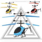 New Mini RC drone Flying RC Helicopter with remote control Aircraft Suspension induction helicopter LED Light Toys for Children