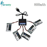 3.7V 800mAh 25c Lipo Battery and 5in1 Charger for Syma X5 X5C X5SC X5SW TK M68 CX-30 K60 905 V931 RC Quadcopter Drone Spare Part